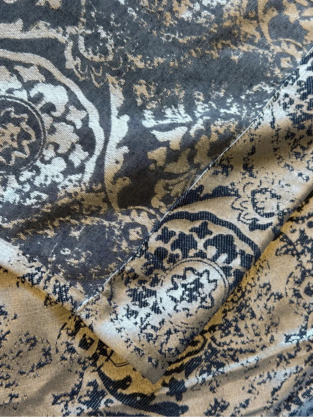 Blue and Silver Curtains